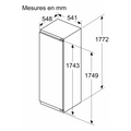 Réfrigérateur Encastrable 310 L Reconditionné SIEMENS KI81RVFE0