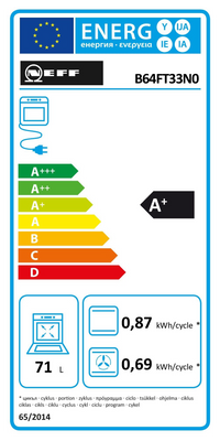 Four Chaleur Tournante 71 L Reconditionné NEFF B64FT33N0