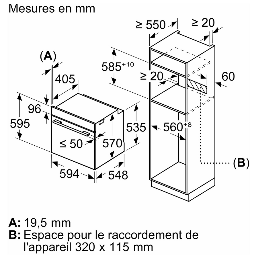 Four Chaleur Tournante 71 L Reconditionné NEFF B64FT33N0