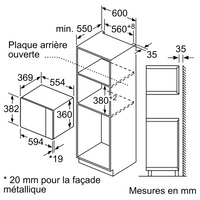 Four Micro-ondes 25 L Reconditionné BOSCH BFL553MS0