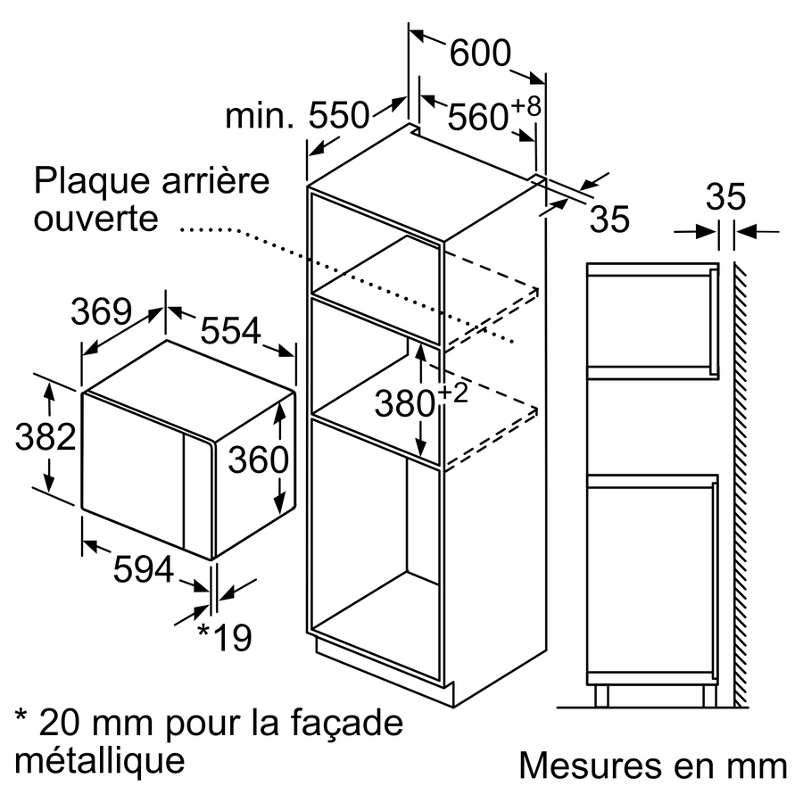 Four Micro-ondes 25 L Reconditionné BOSCH BFL553MS0