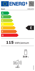 Réfrigérateur Encastrable 319 L Reconditionné BOSCH KIR81AFE0