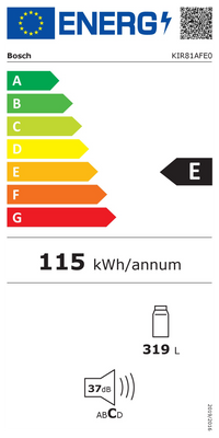 Réfrigérateur Encastrable 319 L Reconditionné BOSCH KIR81AFE0