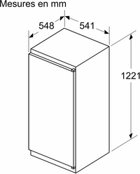 Réfrigérateur Encastrable 187 Litres Neuf BOSCH KIL42NSE0