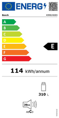 Réfrigérateur Encastrable 310 Litres Reconditionné BOSCH KIR81NSE0