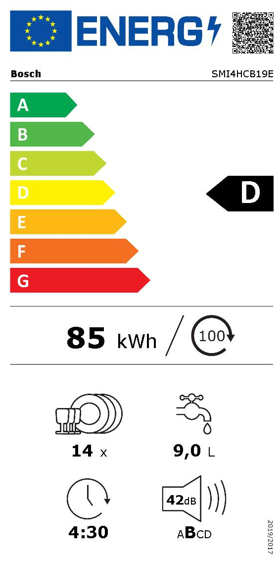 Lave-vaisselle Encastrable 14 couverts Reconditionné BOSCH SMI4HCB19E