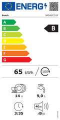 Lave-vaisselle Pose Libre 14 couverts Reconditionné BOSCH SMS6ZCI11F