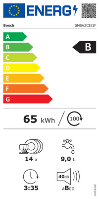 Lave-vaisselle Pose Libre 14 couverts Reconditionné BOSCH SMS6ZCI11F
