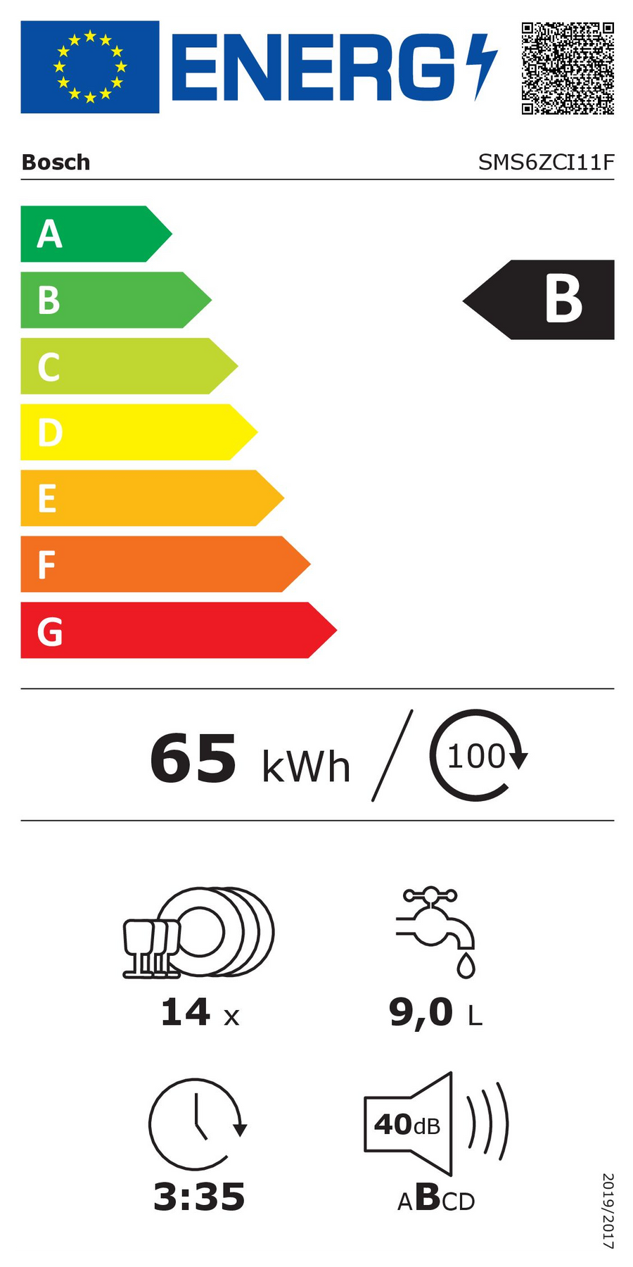 Lave-vaisselle Pose Libre 14 couverts Reconditionné BOSCH SMS6ZCI11F