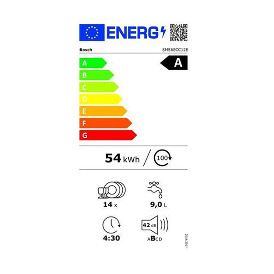 Lave-vaisselle pose libre BOSCH SMS6ECC12E