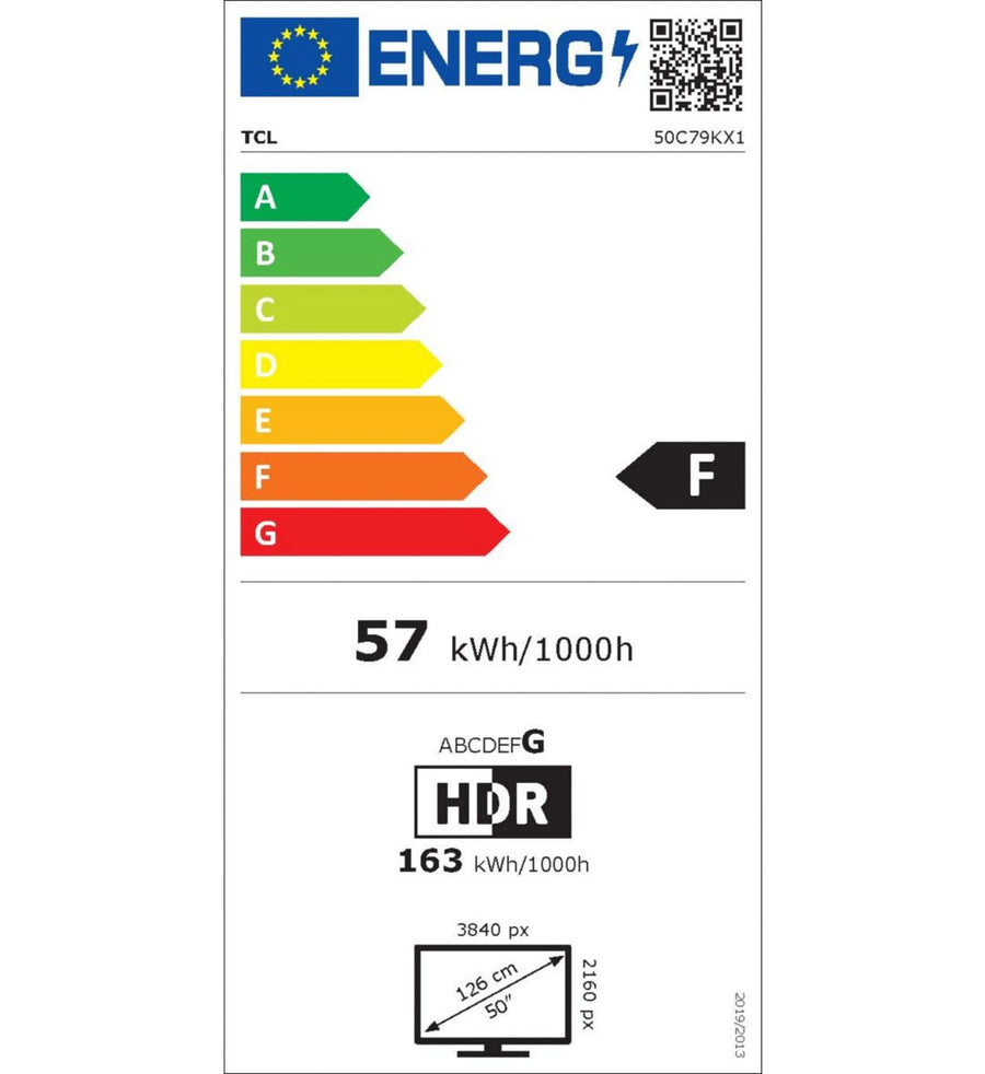 Téléviseur LED 50 pouces Reconditionné TCL 50C79K 126 cm (50")