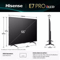 Téléviseur QLED 55 pouces Reconditionné HISENSE 55E7Q Pro