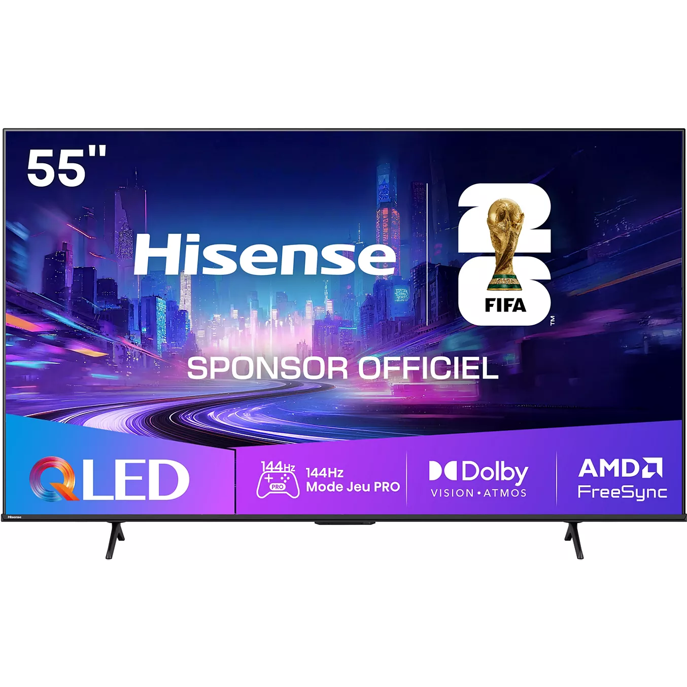 Téléviseur QLED 55 pouces Reconditionné HISENSE 55E7Q Pro