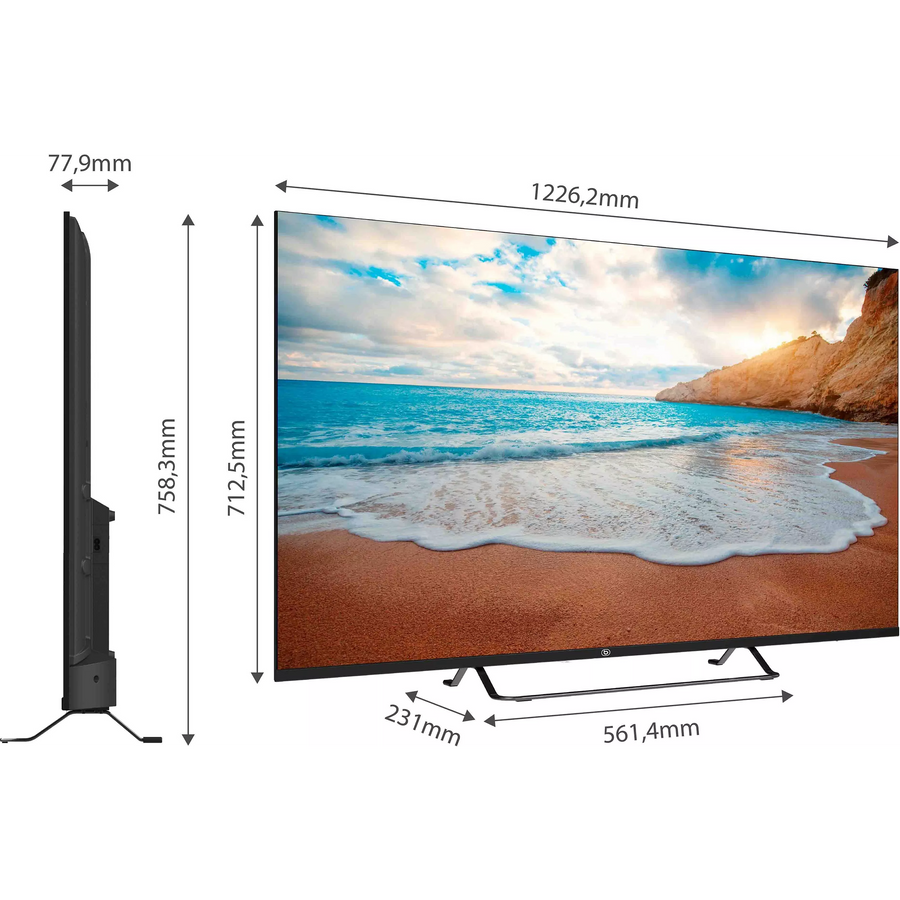 Téléviseur LED 55 pouces Reconditionné ESSENTIEL B 55QLED308 139 cm (55")