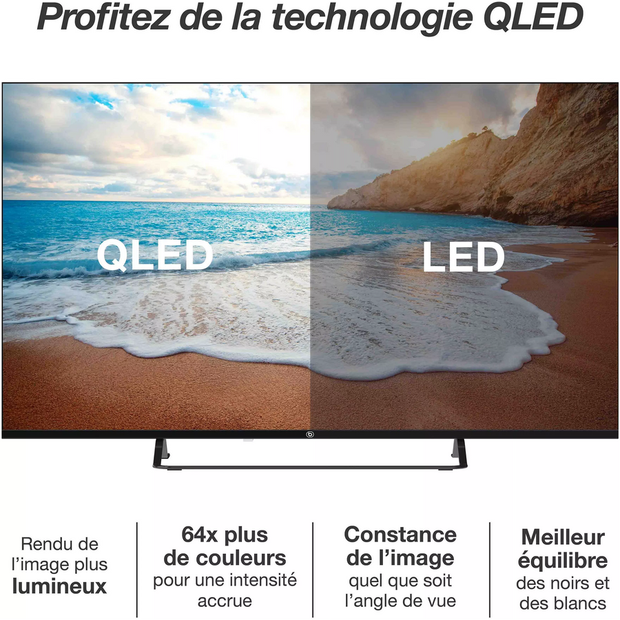 Téléviseur LED 55 pouces Reconditionné ESSENTIEL B 55QLED308 139 cm (55")