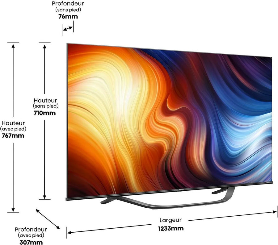 Téléviseur LED 55 pouces Reconditionné HISENSE 55U7HQ