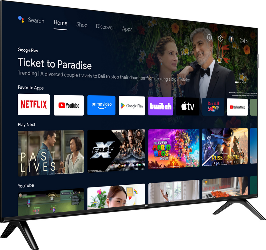 Téléviseur LED 40 pouces Reconditionné TCL 40S59K
