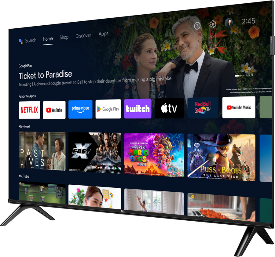 Téléviseur LED 40 pouces Reconditionné TCL 40S59K