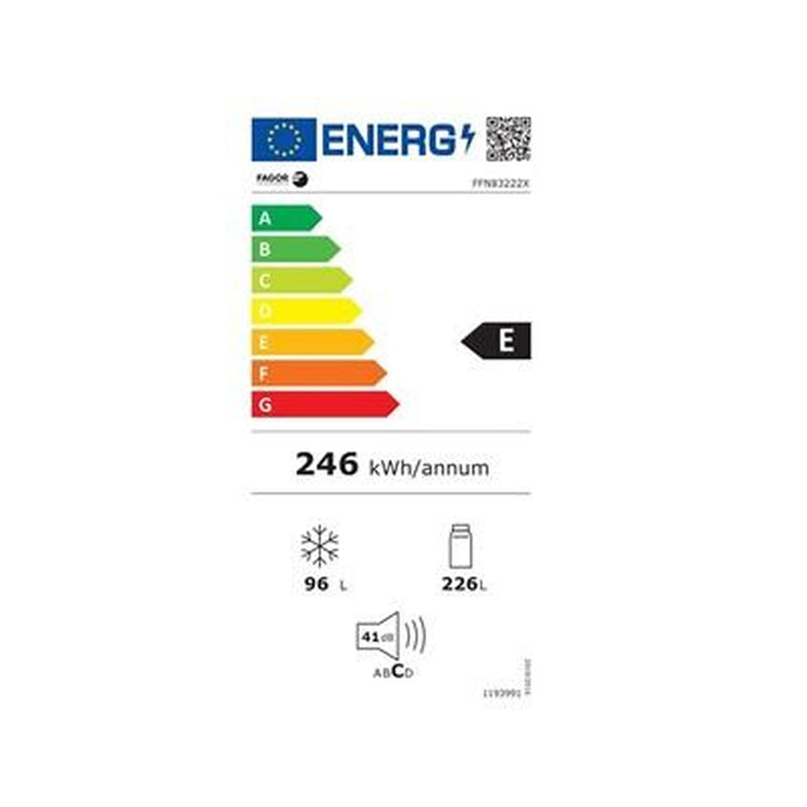 Réfrigérateur avec congélateur FAGOR FFN83222X