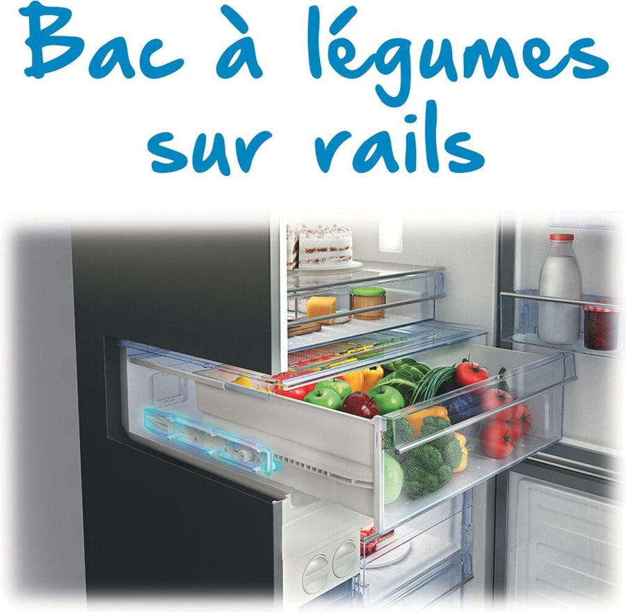 Réfrigérateur avec congélateur BEKO RCNA340K30SN