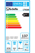 Lave-linge top VEDETTE LTV63AM