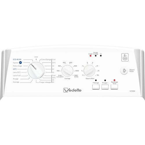Lave-linge top VEDETTE VLT612E2
