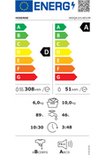 Lave-linge sechant HISENSE WDQA1014EVJM