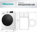 Lave-linge sechant HISENSE WDQA1014EVJM