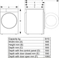 Lave-linge hublot HISENSE WD3S9043BW3