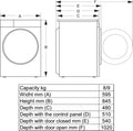 Lave-linge hublot HISENSE WF3S8043BW3
