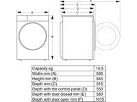 Lave-linge hublot HISENSE WF5I1045BWQ