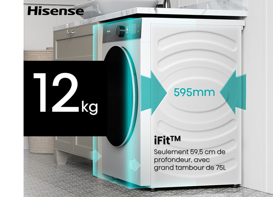 Lave-linge hublot HISENSE WF5I1245BWR