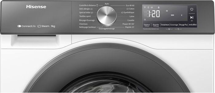 Lave-linge hublot HISENSE W9043BWS3S