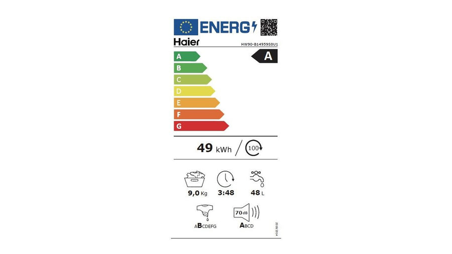 Lave-linge hublot HAIER HW90-B14959S8U1