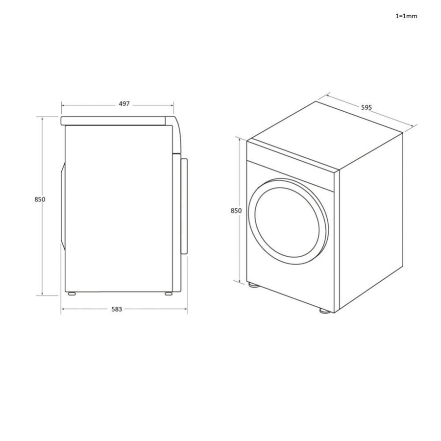 Lave-linge hublot HAIER HW90-B14959S8U1
