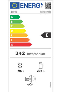 Réfrigérateur avec congélateur HISENSE RB390N4AC20