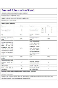 Lave-vaisselle encastrable CANDY CDIH2T1047