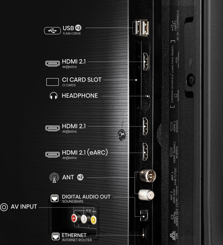 Téléviseur LED HISENSE 50E7NQ 126 cm (50") 