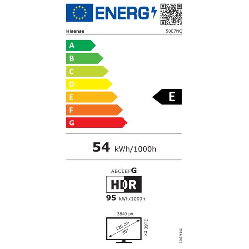 Téléviseur LED HISENSE 50E7NQ 126 cm (50") 