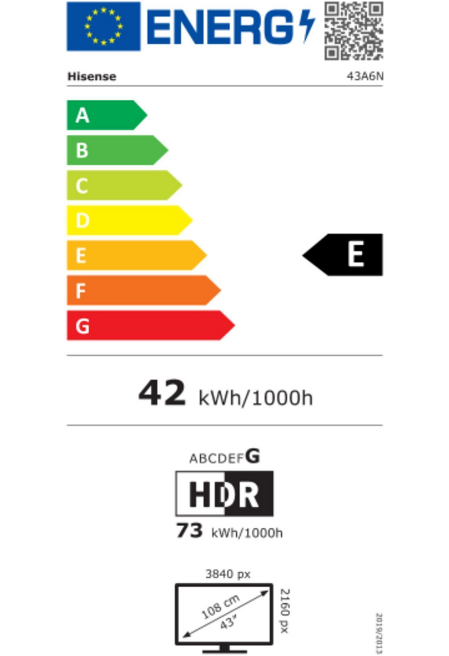 Téléviseur LED HISENSE 43A6N 108 cm (43")