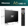 Téléviseur LED HISENSE 58A6N 146 cm (57")