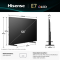 Téléviseur LED HISENSE 58E7Q 146 cm (57")