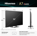Téléviseur LED HISENSE 55A7Q 139 cm (55")