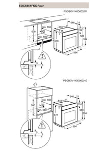 Four chaleur tournante ELECTROLUX EOC5851FKX