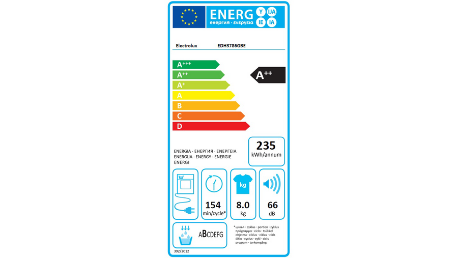 Seche-linge pompe à chaleur ELECTROLUX EDH3786GBE