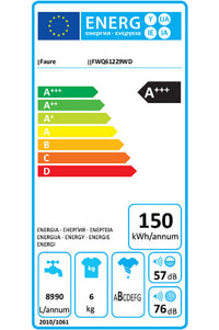 Lave-linge top FAURE FWQ61229WD