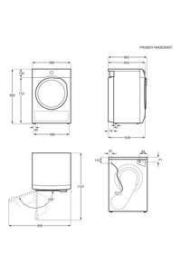 Seche-linge pompe à chaleur ELECTROLUX EW8H5842GB