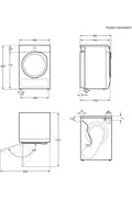 Seche-linge pompe à chaleur ELECTROLUX EW8H4868SP