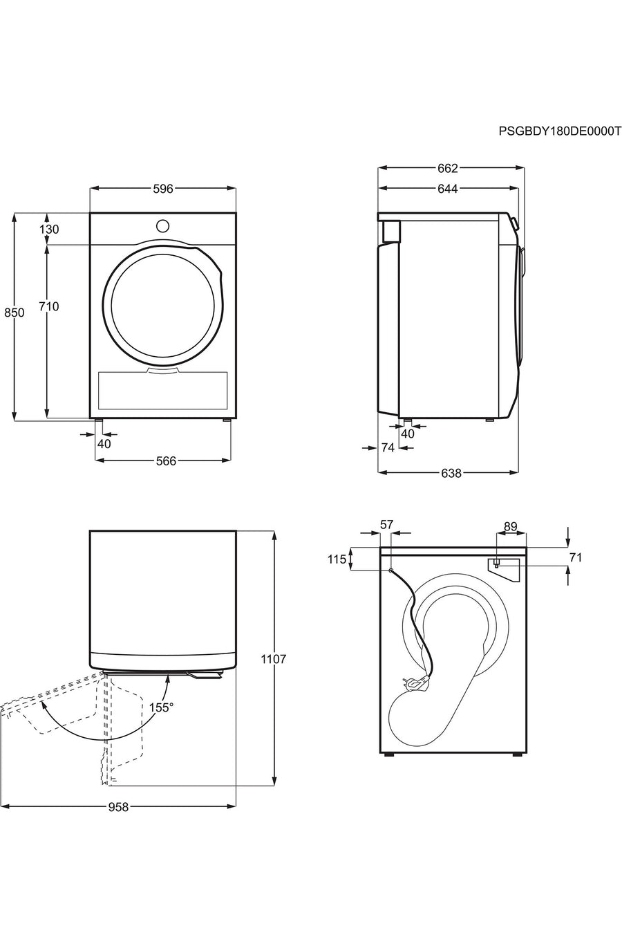 Seche-linge pompe à chaleur ELECTROLUX EW8H4868SP