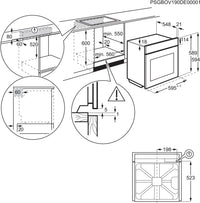 Four chaleur tournante ELECTROLUX EOF4P56X